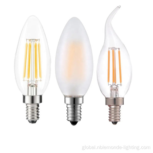 Glass Chandelier Candle Lighting bulbs